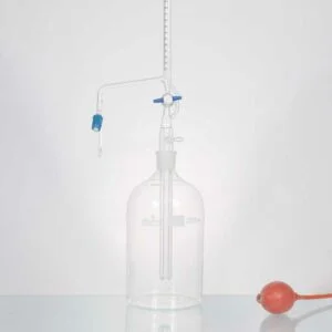 Burettes, Automatic Zero, Mounted on Reservoir, Rubber